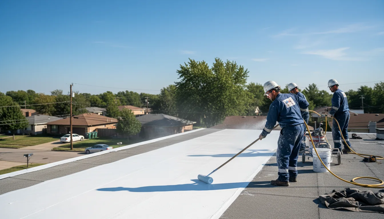 Commercial roof coating in Fletcher, OH near me